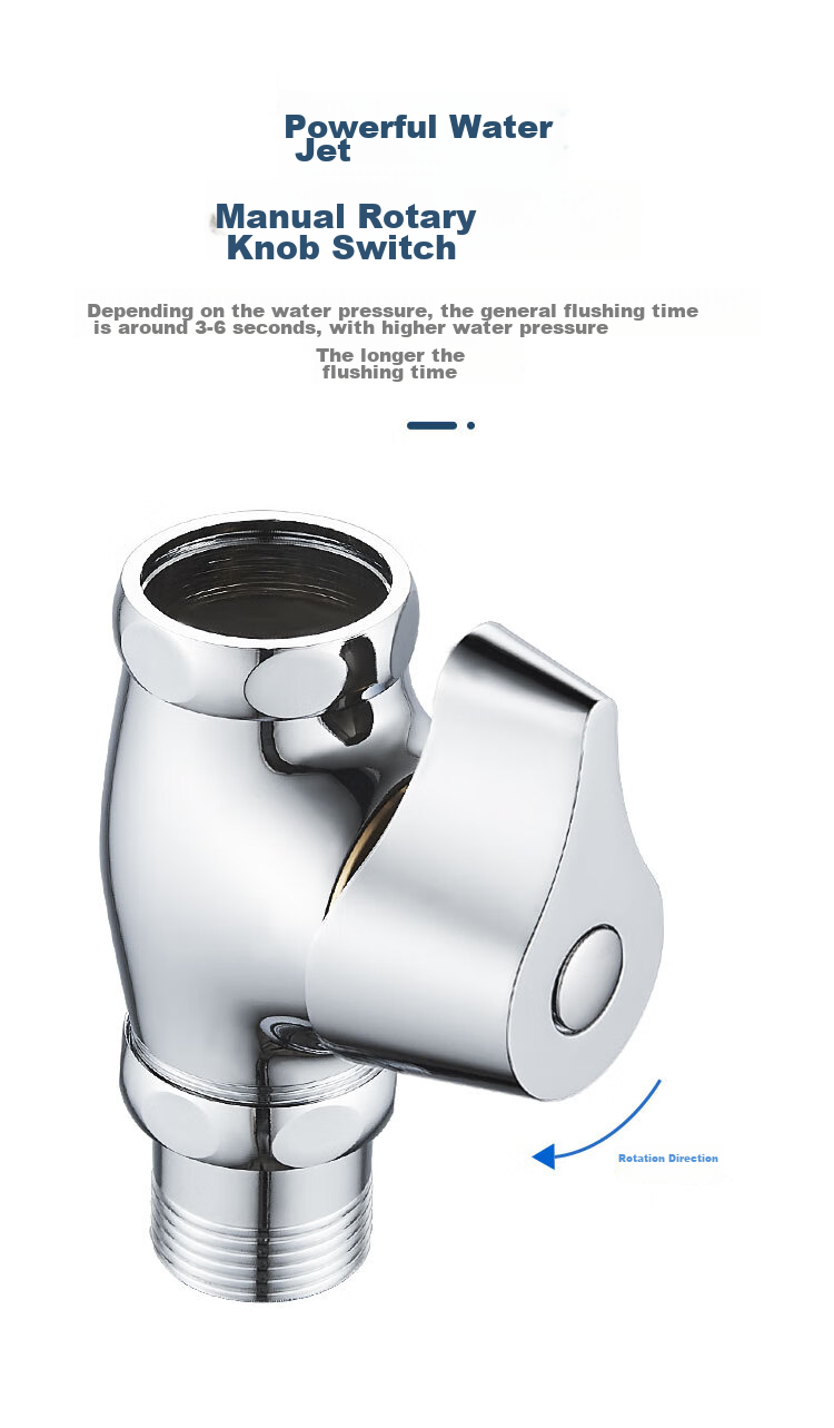 MEJUE Knob-Type Quick-Open Flush Valve for Bathroom Toilet, Squat Toilet Switch Water Flushing Valve Z-017252 5