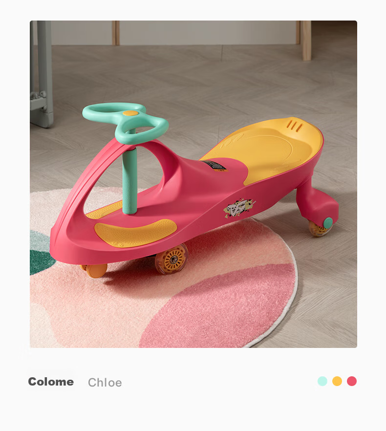 Babycare Children's Twist Car Toy for Ages 1-3 Anti-Rollover Ride-On Car Baby Swing Car Baby Gift Xindebai 14