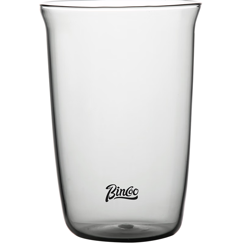 Bincoo Black Knight Glass Cup for Latte, Iced Americano, Milk, Special Cocktail, Coffee, Heat-Resistant Mug with Latte Art