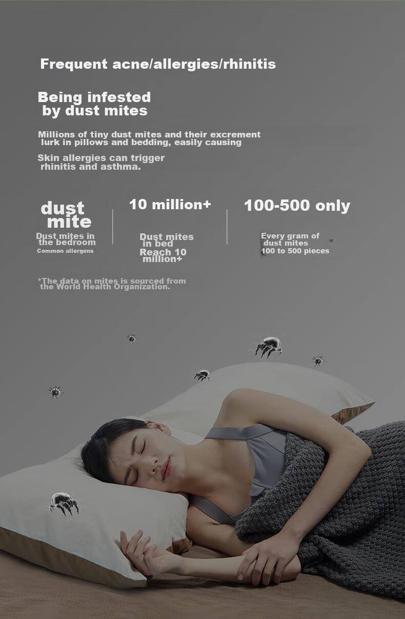 8H Thailand 94% Natural Latex Pillow for Adults, Cervical Spine Support And Sleep Aid, Z8 Gray 3