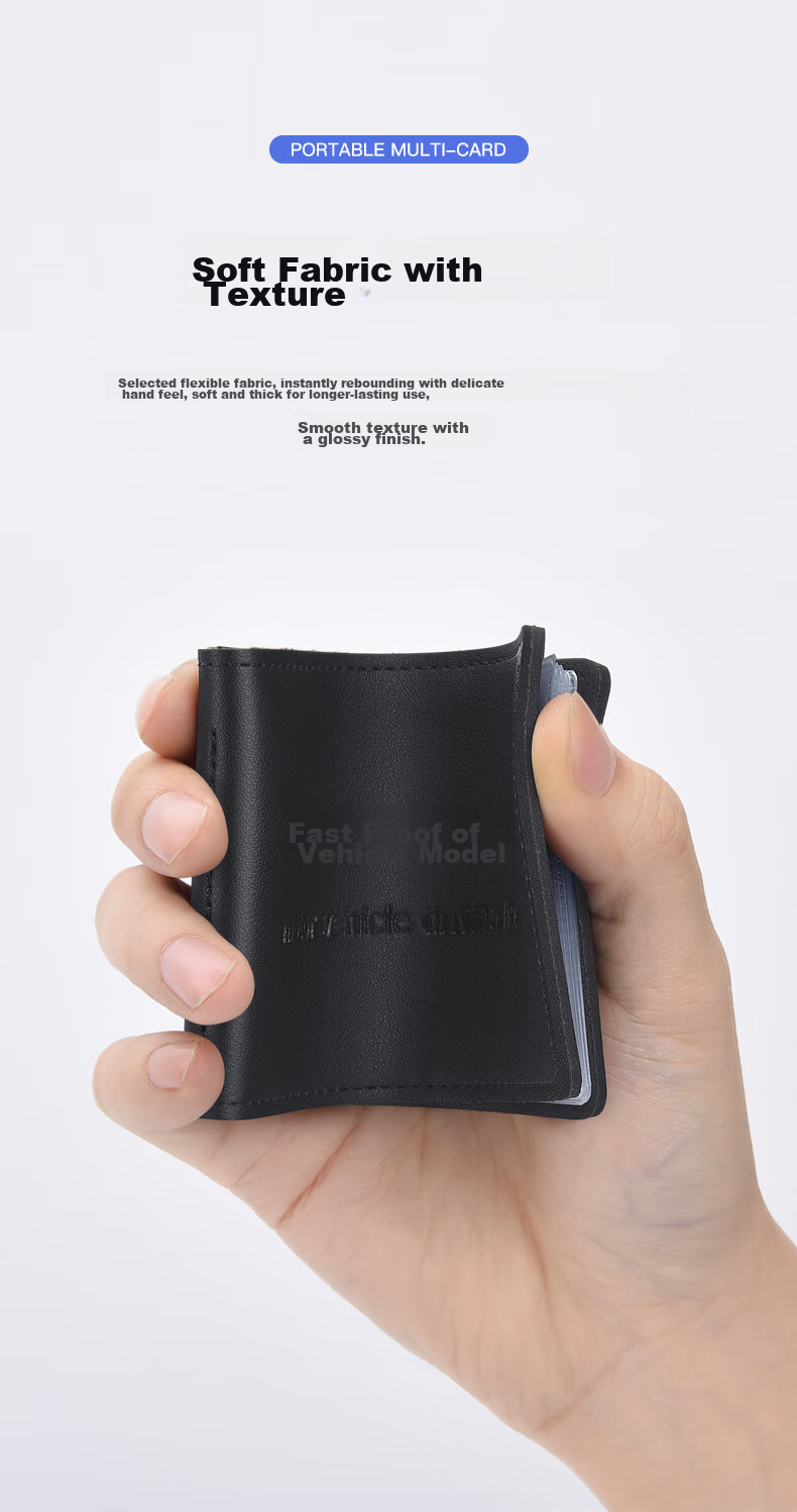 PLAYBOY Driver's License Holder, Men's Driving Permit Protective Case, Multifunctional Vehicle Driving Document Holder, Two-In License Clip 6