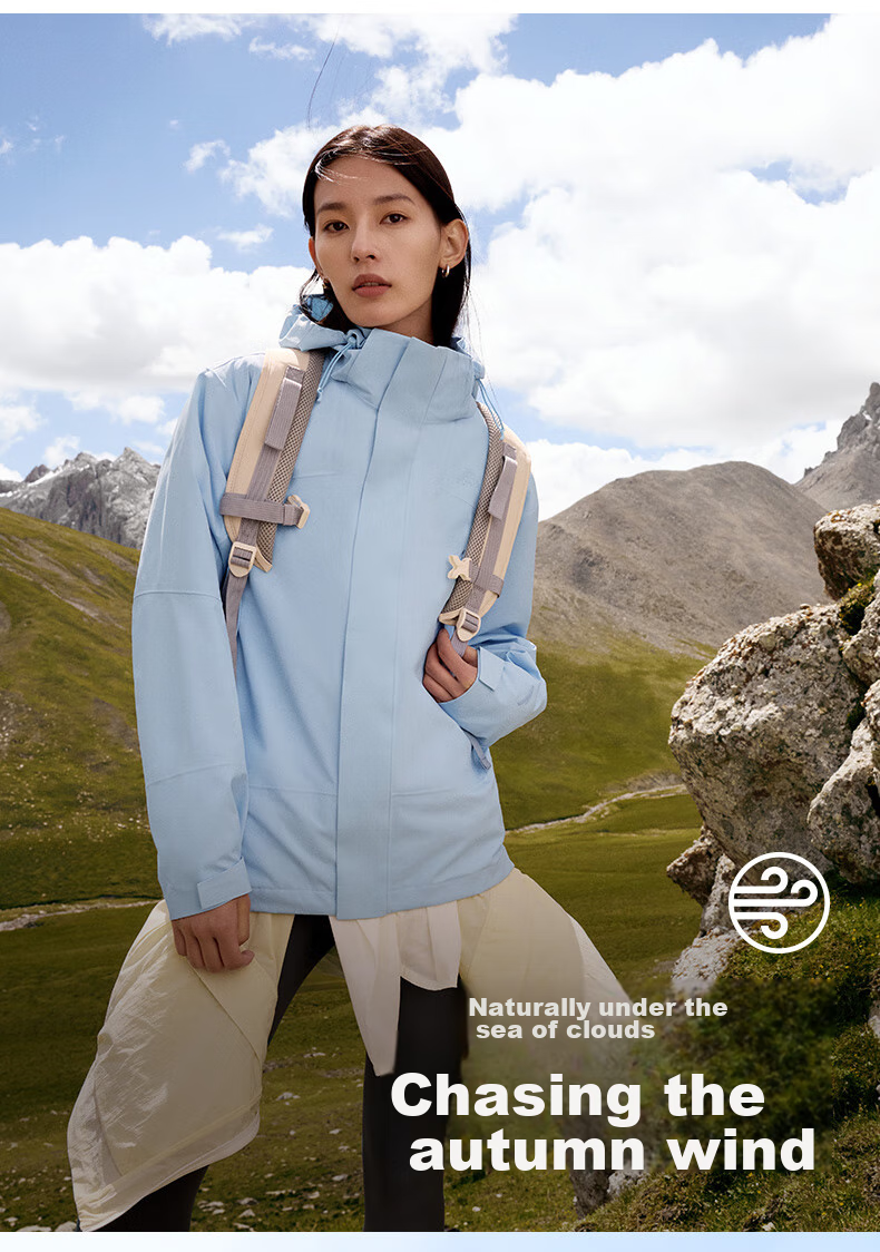 ANTA Water Shell 3.0 Functional 3-in-1 Women's Waterproof Windproof Mountaineering Jacket 23