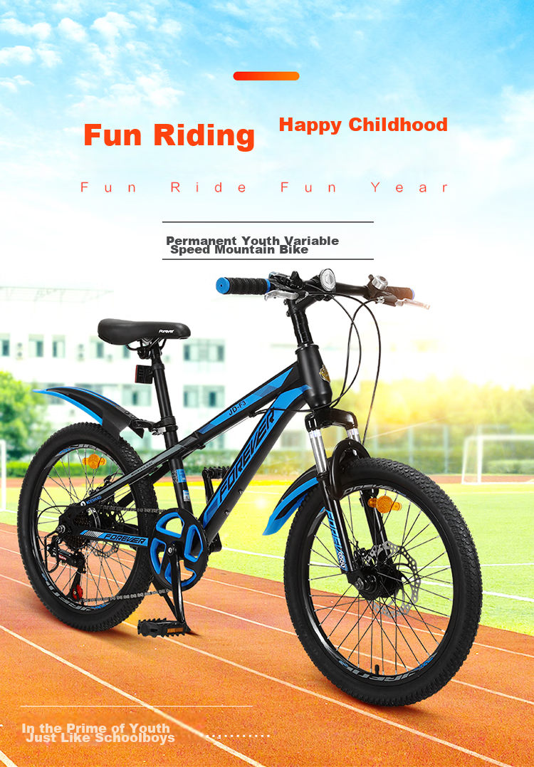 FOREVER Children's Bicycle for Ages 6-12, Mountain Bike with 7-Speed Gears, Boys And Girls' Bike, Elementary School Student Bicycle, 22-Inch Pink 4