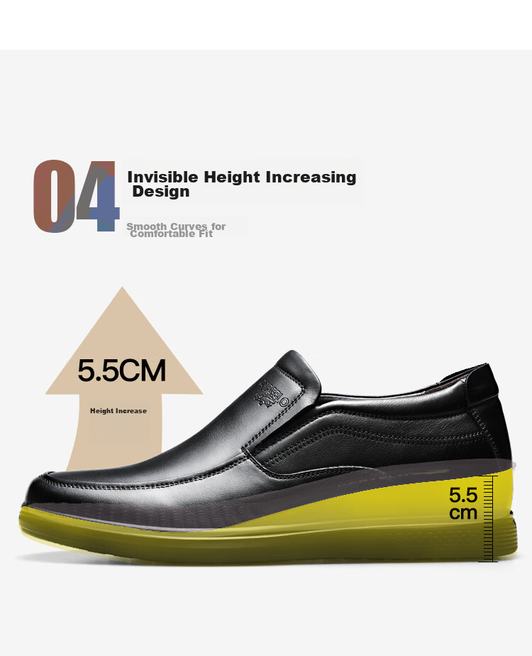 CARTELO Leather Shoes for Men, Slip-On, Casual Business Style, New Soft-Soled Formal Shoes for Middle-Aged Fathers, Breathable for Autumn And Winter Seasons 8