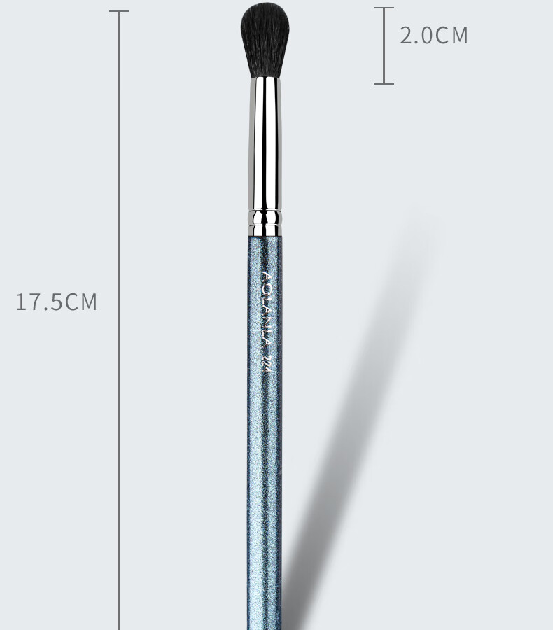 AOLANLA Pearl Blue Medium-Sized Eyeshadow Brush No. 239, Eye Base Blending And Coloring Brush, Animal Wool Single Makeup Brush 11