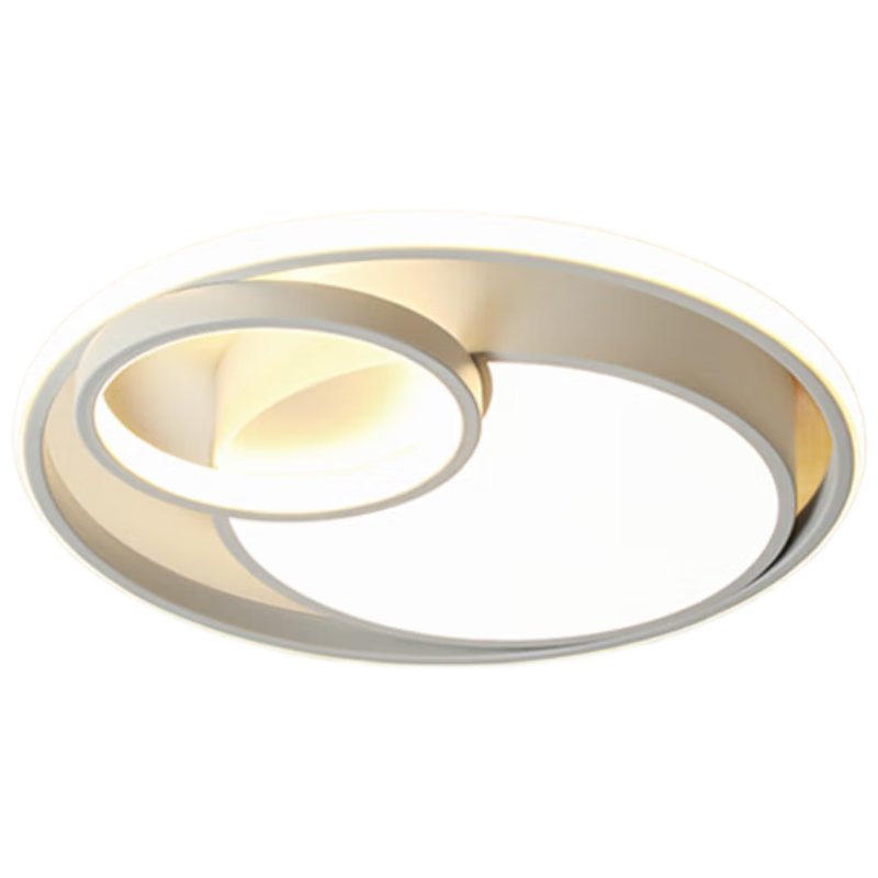 ARROW Walnut Color Ceiling Light with Original Philips Light Source, Vintage Wood Style, Whole House Smart Package
