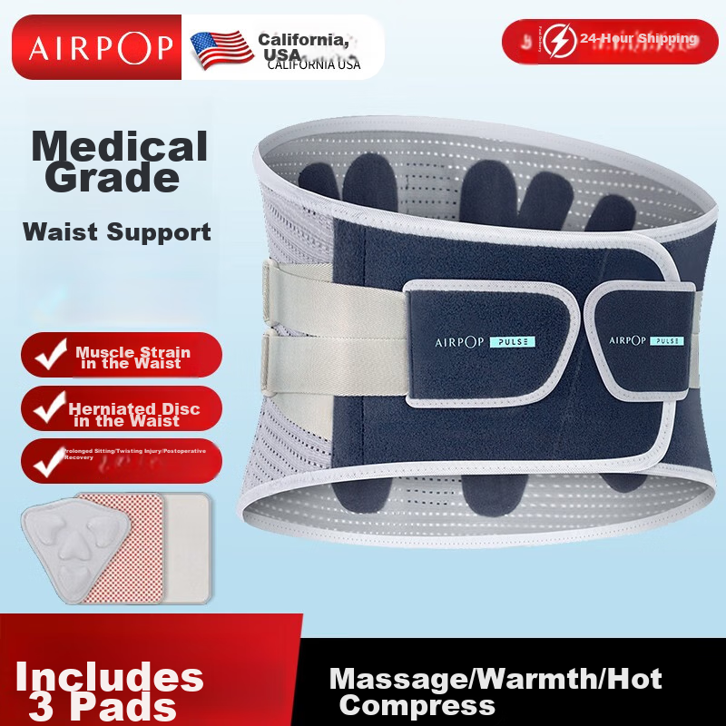 AIRPOP Back Support Belt for Herniated Disc, Lumbar Muscle Strain, Medical Device for Lumbar Disc Herniation, Summer Wear, Medical Back Brace for Prolonged Sitting