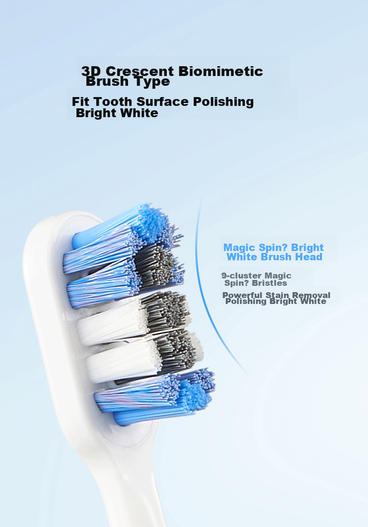 JD Original Electric Toothbrush Heads Standard Cleaning Model - 3 Pack Compatible with JD Original Sonic Electric Toothbrush JZ5s Children's Electric Toothbrush Replacement Heads [PJ] 4