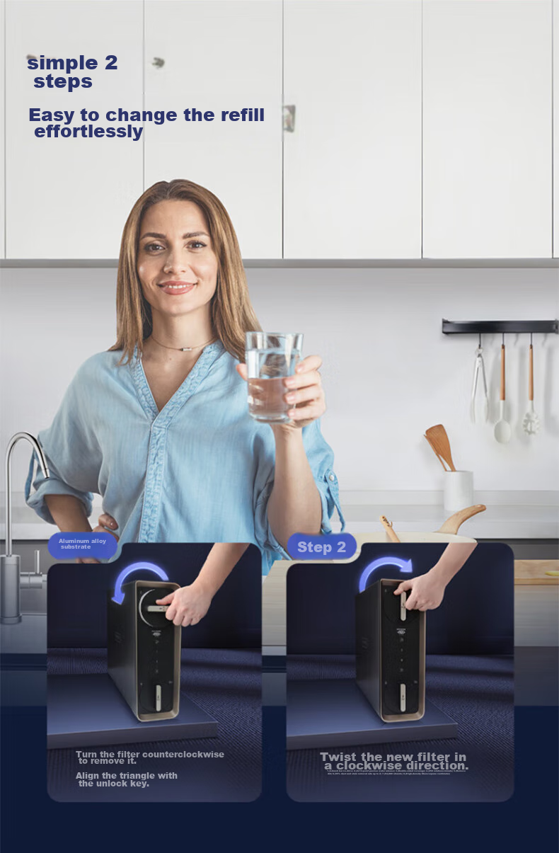 ECOWATER Water Purifier, Mercury PRO Under-Sink Home Direct Drinking 1000G Water Purification System, Long-Lasting RO Reverse Osmosis Smart Display, Zero Stagnant Water, Baby-Friendly High-Quality Sterilizing Household Appliance with Subsidy ERO185-2 7