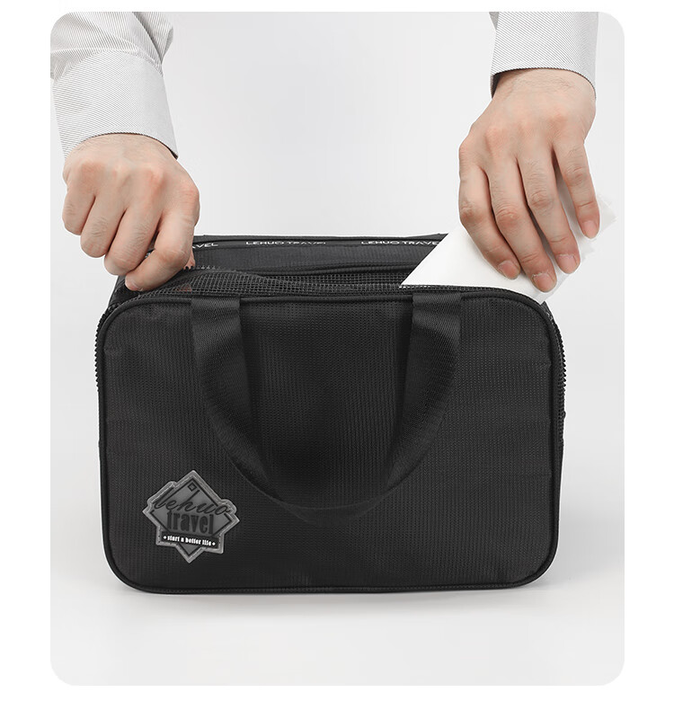 Lehuolvxing Large Capacity Toiletry Bag for Men, Travel Makeup Organizer, Waterproof Dry-Wet Separation Shower Caddy 11