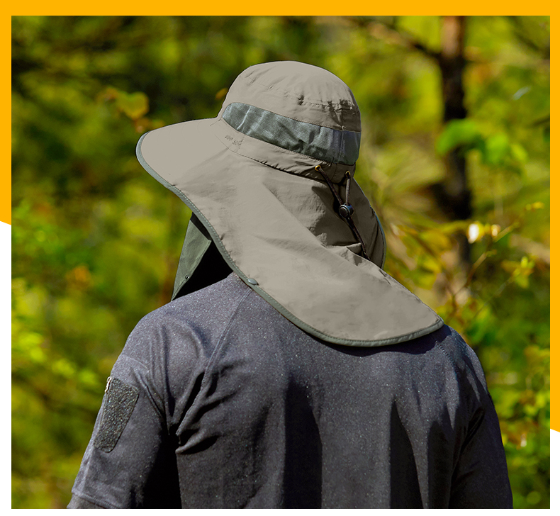 JEEP Hat for Men And Women, All-Season Sun Protection Cap, Casual Outdoor Fisherman Hat, Breathable Neck And Face Protection Sun Hat A0251 5