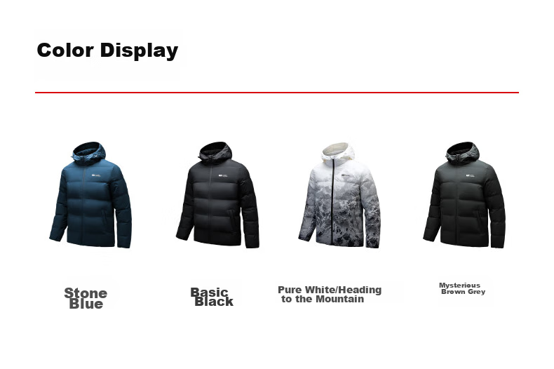 ANTA Bread Down Jacket | Short Hooded Down Coat Men Winter New Duck Down Warm Puffer Water-Repellent Jacket 21