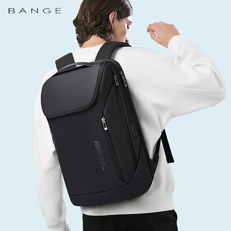 Bange Backpack for Men, Business Laptop Bag with Large Capacity, College Student Backpack for Travel, 16-Inch Laptop Bag