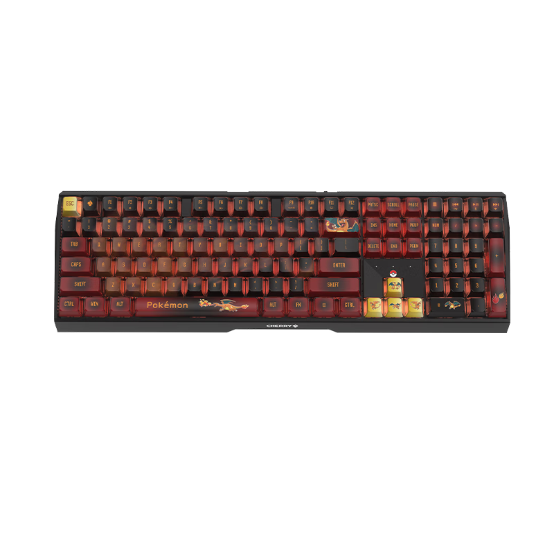 CHERRY MX3.0S Wireless Mechanical Keyboard Pokemon Pikachu Co-Branded Gift Box, Pikachu Gaming Keyboard, Triple-Shot PBT Keycaps, Bluetooth Tri-Mode Computer And Office Use