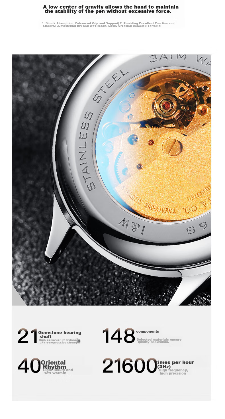 Aiwochi Swiss Iw Watch, Men's Fully Automatic Mechanical Watch, Men's Luxury Timepiece, 2026 New Model, Brand Waterproof Business Genuine Product 4