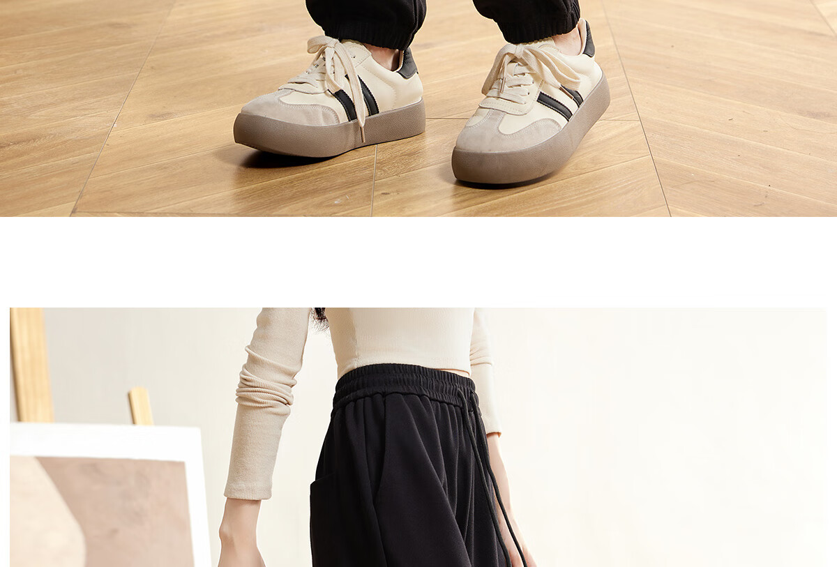 Halo Queen Women's Casual Pants with Drawstring Elastic Waist, Straight-Leg Trousers with Tapered Legs, Slimming And Versatile Sports Pants, New Product H143R1014 18