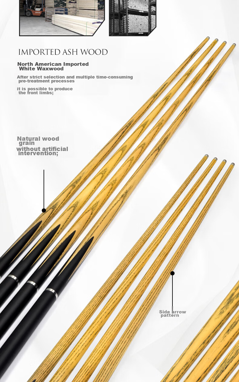 Aomi New Classic Pool Cue, Black 8 Snooker Cue Set, Black Eight Small Tip, 16 Color Ball Cue, Snooker Billiard Cue 9