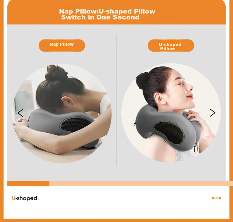 Jingmao U-Shaped Pillow, Nap Pillow, Cervical Pillow, Memory Foam Neck Pillow, Airplane Neck Support Pillow, Travel And Office Sleeping Pillow, Nap Pillow 18