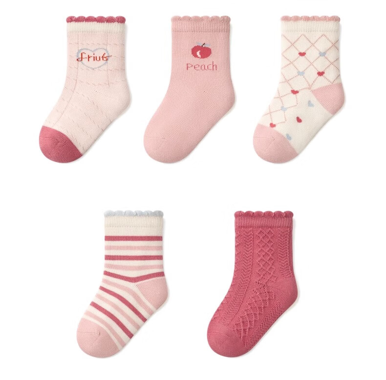 Niduoxiong Children's Socks, Autumn And Winter Class A Cotton Socks, Girls' Socks, Seamless Children's Socks, Cute Baby Socks, Breathable for Winter 10
