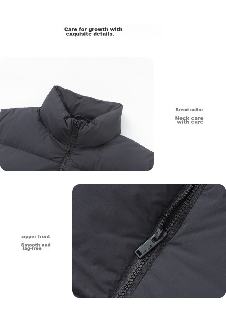 BALABALA Kids Down Vest 2025 New Winter Boys Girls Parent-Child Warm Down Jacket Simple Trendy 11