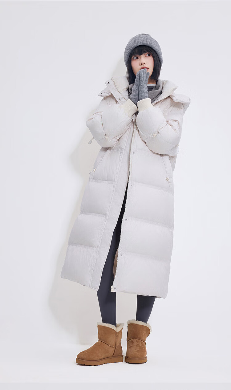JD Original down Jacket, Spring And Autumn Casual Women's Style, 90% Down, Mid-Length, Comfortable, Versatile, Windproof, Warm Coat, Black, Size L 21