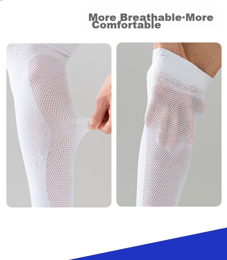 CASPIAN WOLF Soccer Socks for Men And Women, Knee-High Non-Slip Thin Summer Socks for Children, Football Training Socks 6