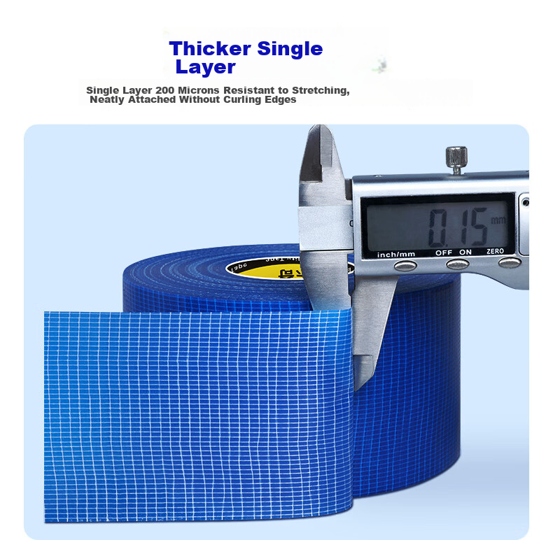 Mileqi Strong Adhesive Baseboard Tape, High Adhesion, Wear-Resistant, Waterproof, Windproof, Single-Sided Floor Covering, Renovation Masking, Carpet Fixing, No Residue Left, Hand-Tearable, Blue - 48mm Wide * 50 Meters [1 Roll] 8