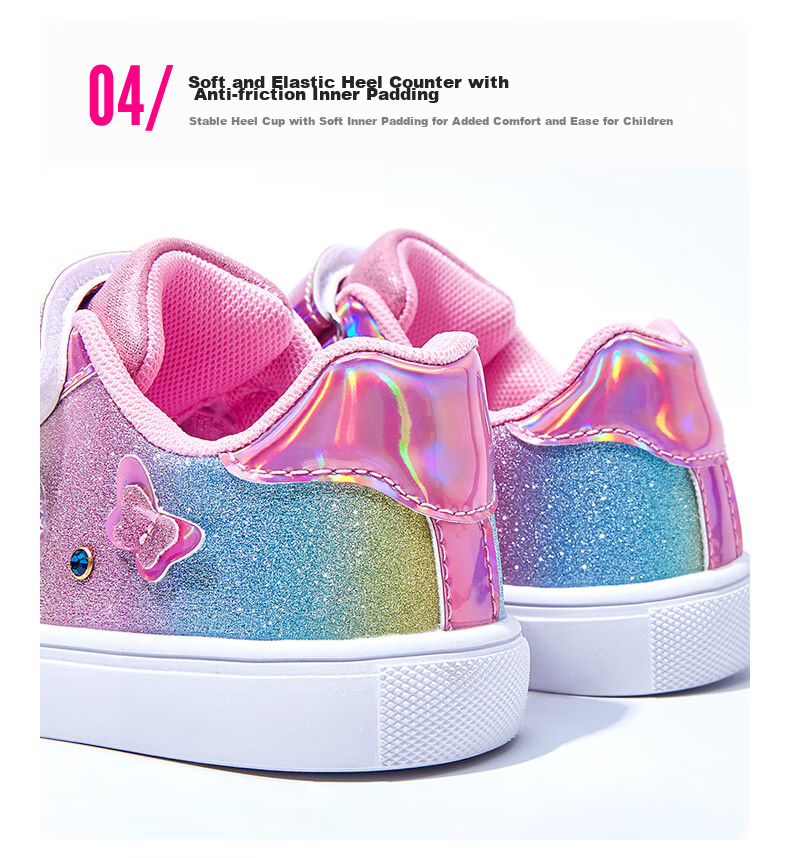 Barbie Girls' Low-Top Sneakers for Spring And Autumn, Princess Style Fashion Sports Shoes for Children, DA5355 Pink Size 27 10
