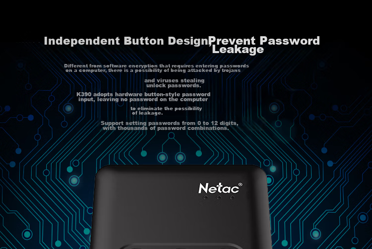 Netac 16TB 3.5-inch Enterprise Desktop External Hard Drive Type-C USB 3.1 High Capacity Metal Case Home Storage K393 6