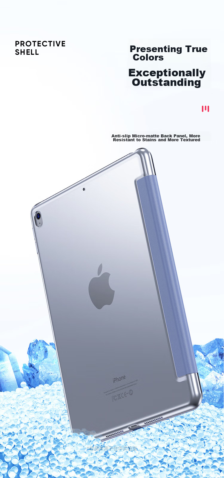 CangHua IPad Air 3 Case, Compatible with 2019 Pro 10.5-Inch Model, Protective Cover with Stand, Ultra-Thin Full Protection Shockproof Case for Apple Tablet 4