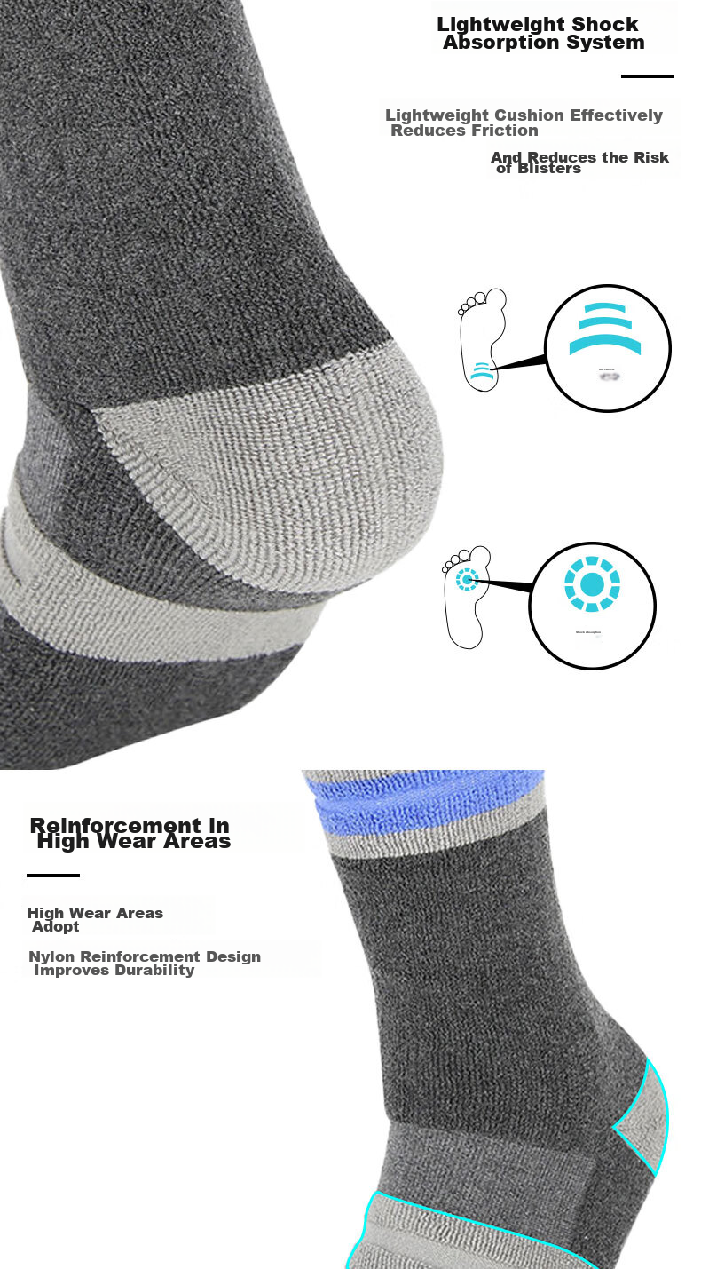 ALPINT MOUNTAIN Ermont Women's Professional Hiking Socks, CoolMax Socks, High-Top Quick-Drying Breathable Sports Socks for Mountaineering 5