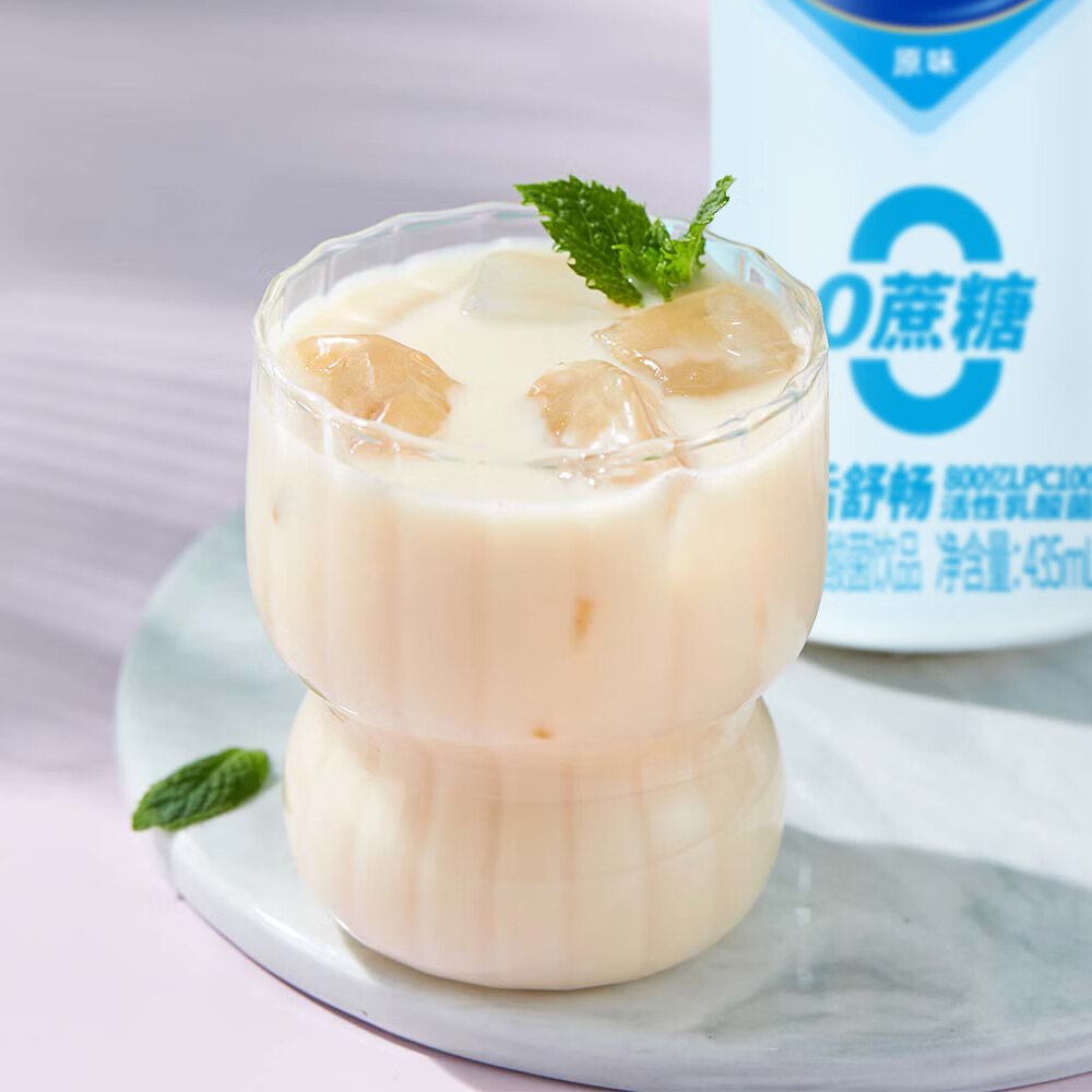 味全0蔗糖活性乳酸菌原味 435ml*4 800亿活性菌 饮品饮料