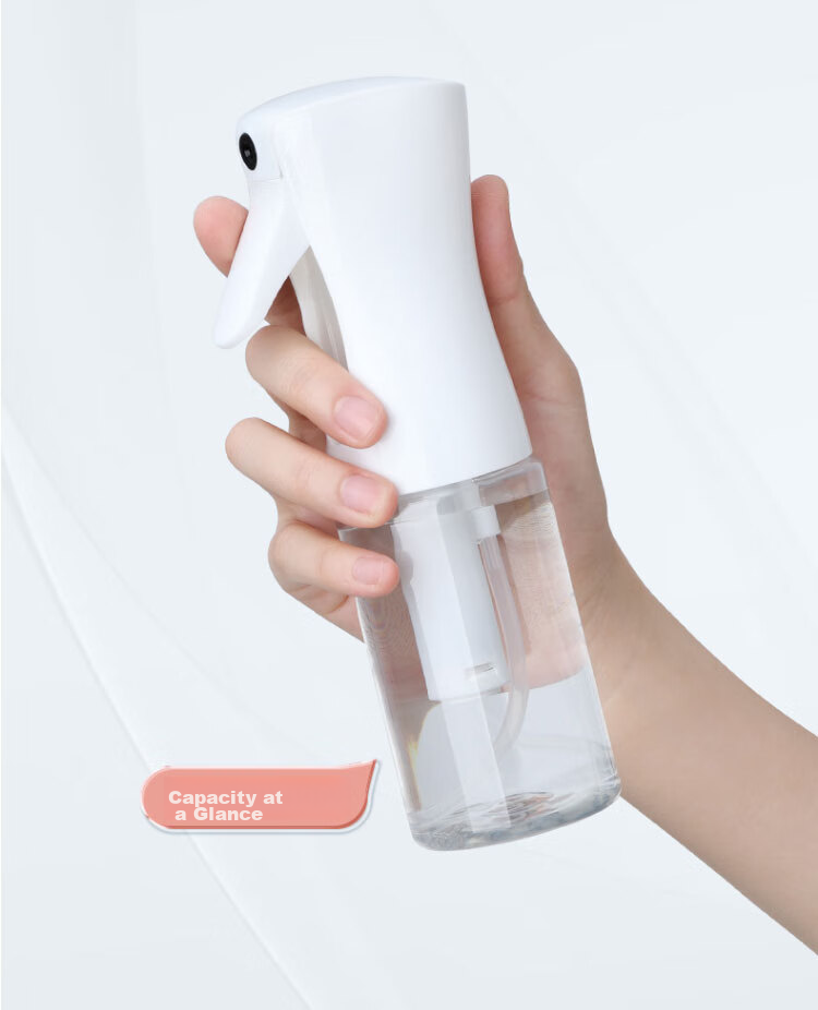 Cigeman High-Pressure Spray Bottle [200ml White Transparent], Fine Mist Spray Bottle for Makeup, Hydration, And Disinfectio 5