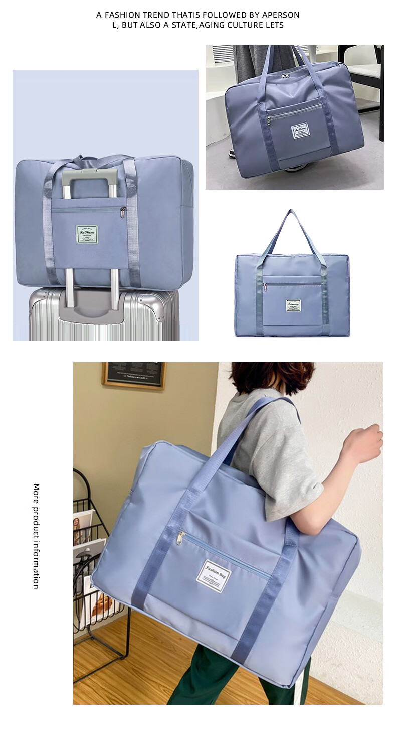 Lehuolvxing Travel Bag Luggage Organizer with Handle, Large Capacity Carry-On Bag for Trolley Suitcase, Suitable for Maternity Care And Travel 3