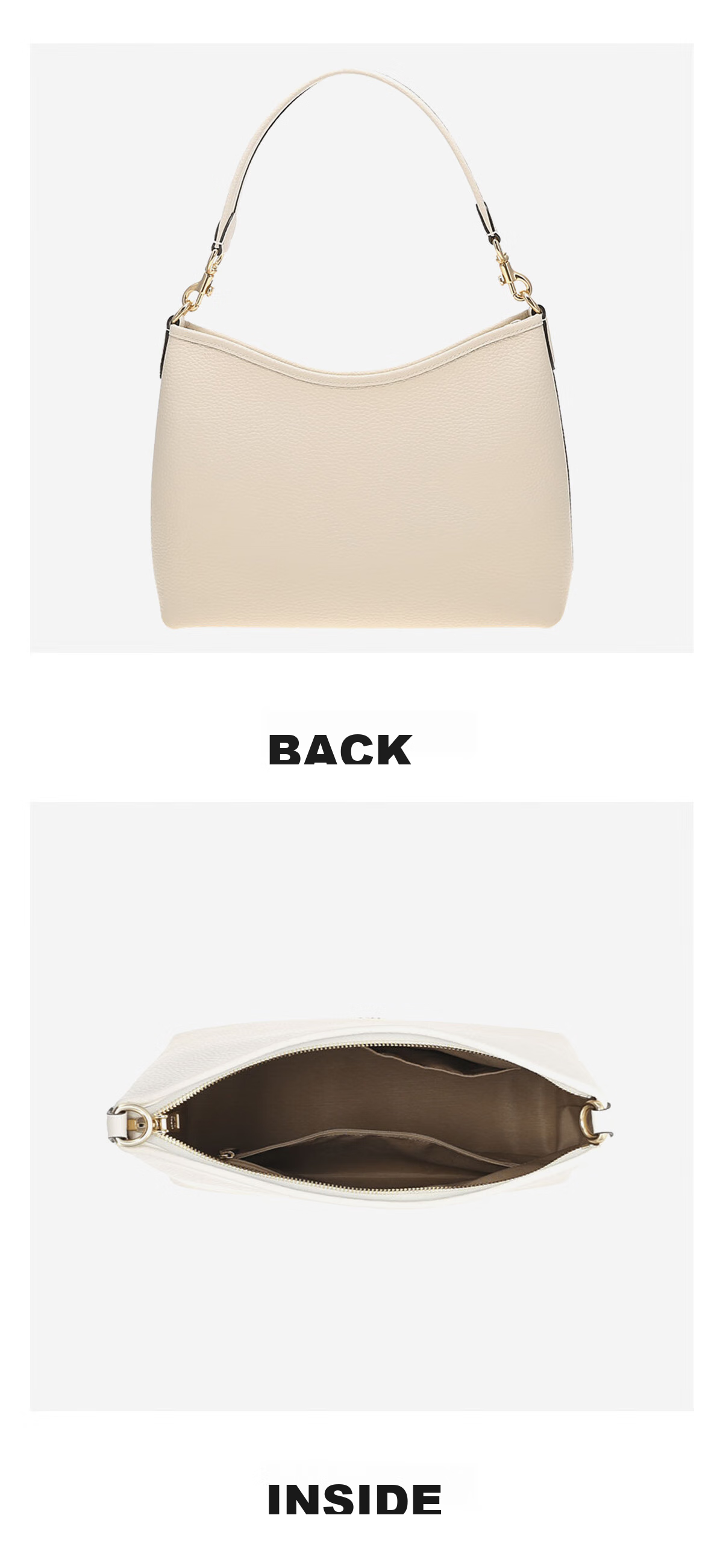COACH [Brand Direct Supply], Women's LAUREL Handbag Shoulder Crossbody Tote Bag White CR148 Gift 5