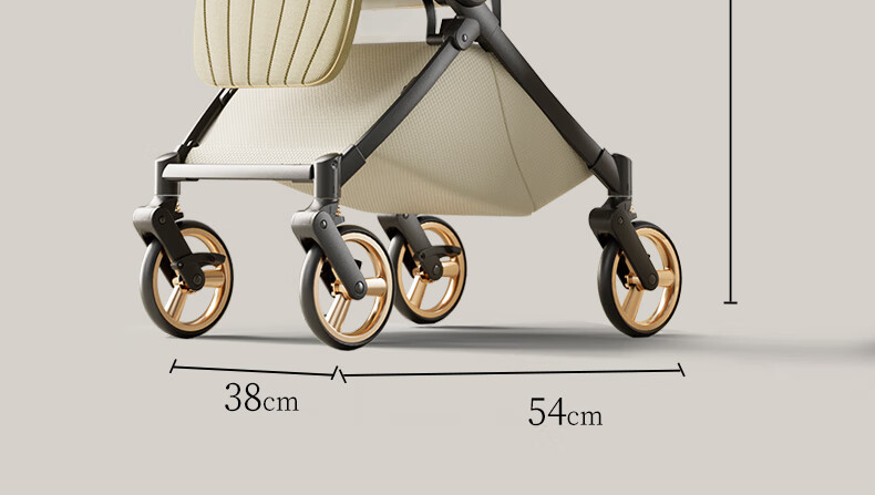 Dear Mom, Stroller with Reversible Seats for Sitting And Lying Down, Lightweight, High Landscape Design, Large Cabin, Airplane-Friendly Umbrella Stroller 66