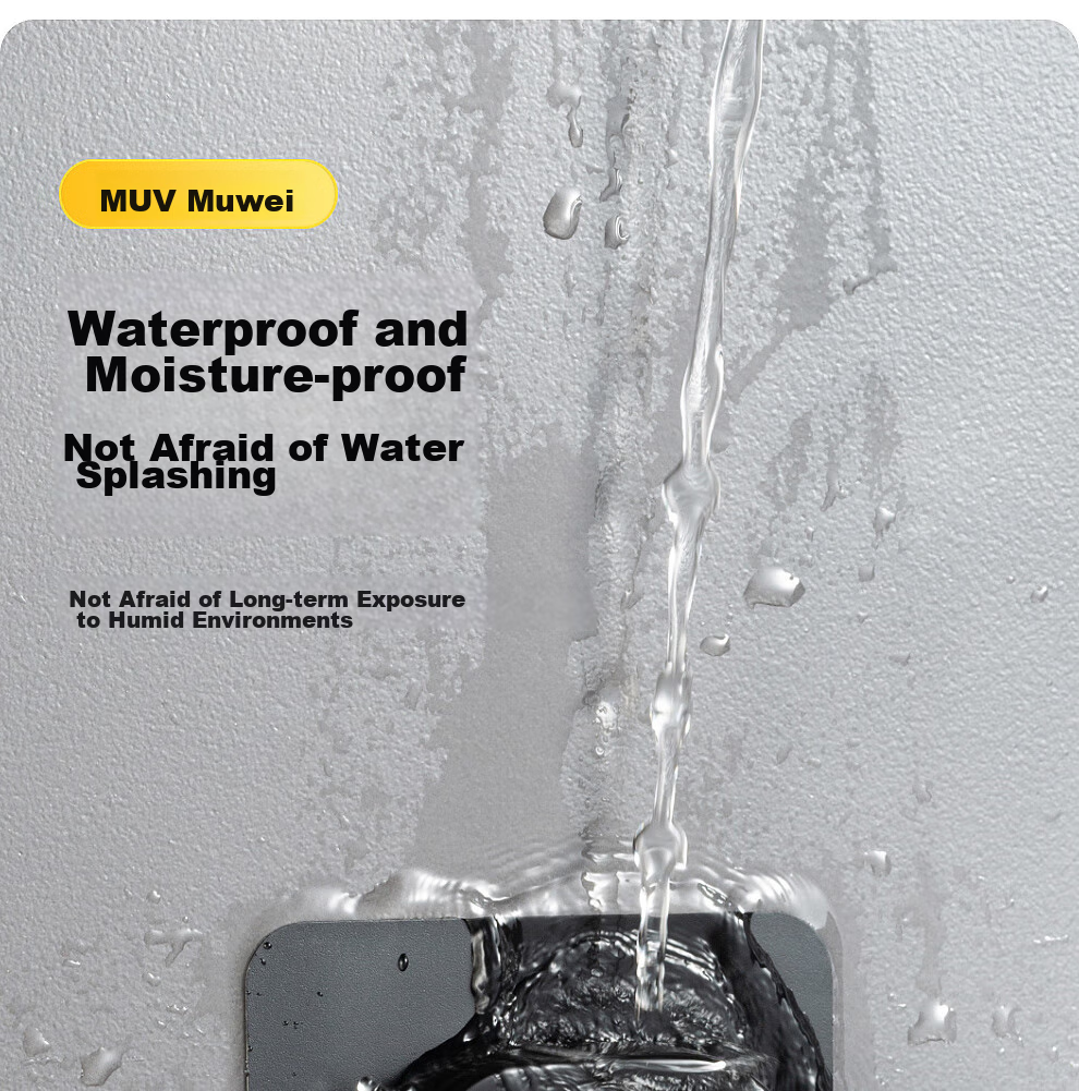 Muvi Shower Head Holder, No Drilling Required, Shower Hose Base, Bathroom Wall-Mounted Handheld Shower Head Bracket 11