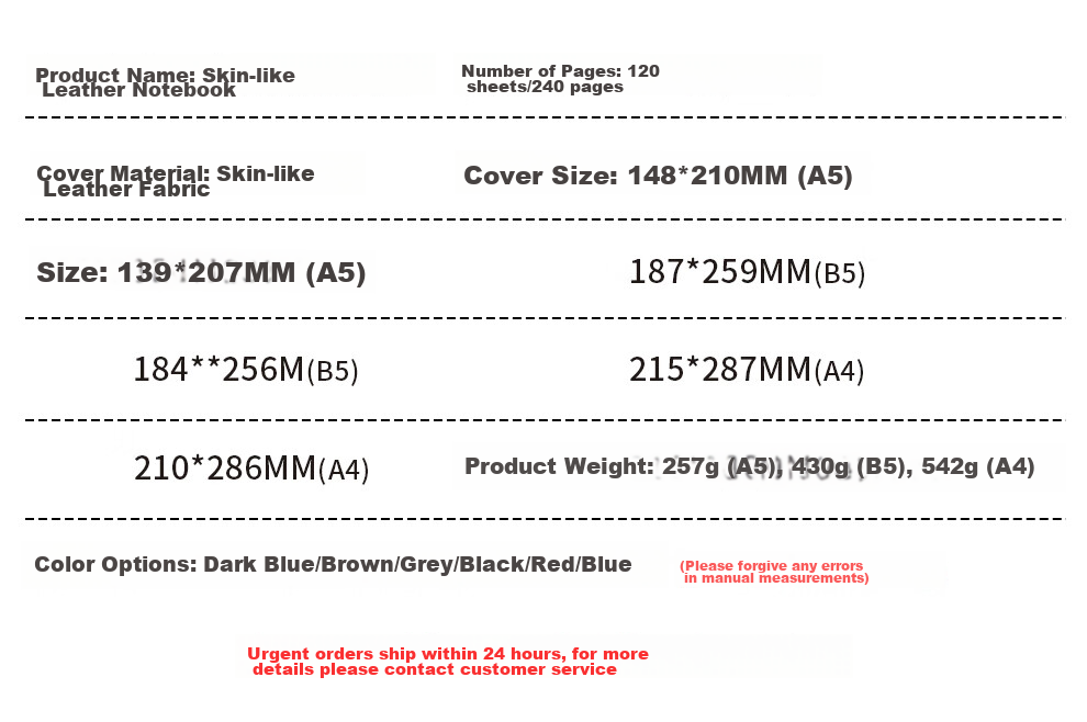 Jiaranheng Business Skin-Feel Sheepskin Notebook, A5 Size, Thickened Soft Leather Cover, Journal Notebook, Stationery, High-Quality Work Diary, Meeting Record Book, Customizable, Gray Color 20