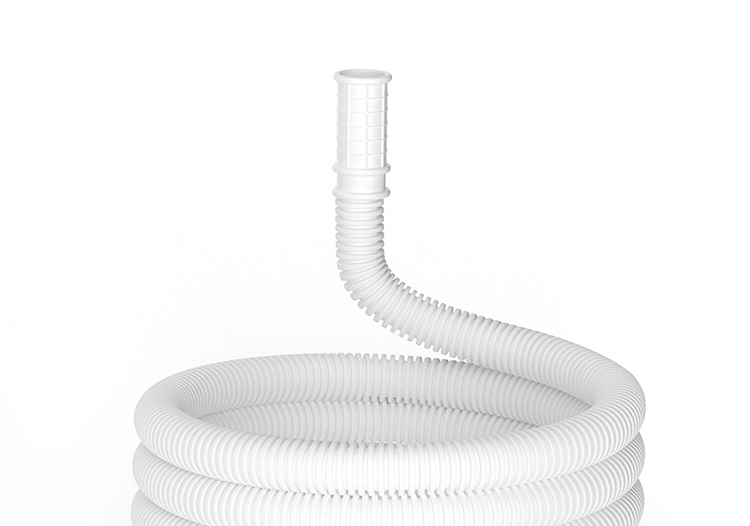 Shuangwei Air Conditioner Drainage Hose Soft Pipe Condensate Water Drip Pipe Thickened Anti-Aging Gree Midea Wall-Mounted AC Accessories White 3m Drainage Pipe with Clamp KP03 1