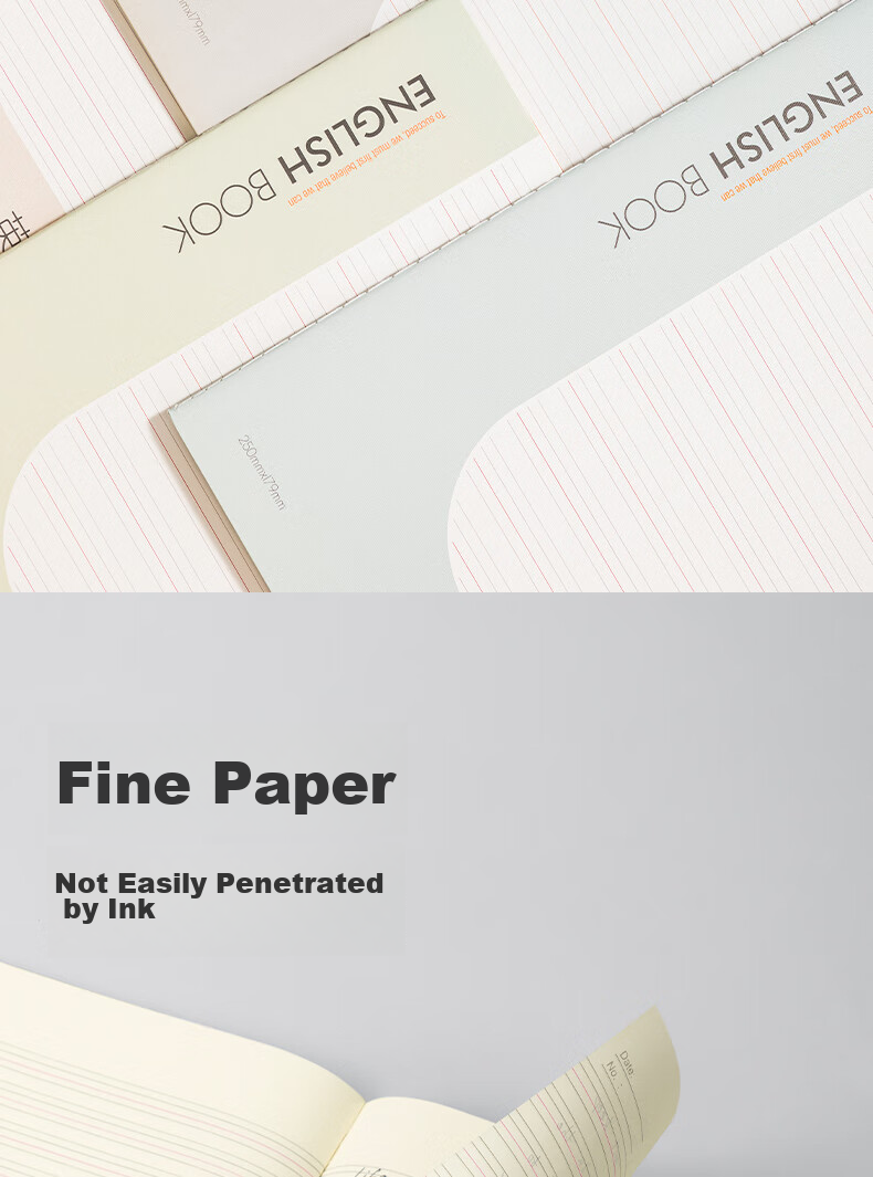Deli 4 B5 Notebooks, 50 Sheets Each, Student English Exercise Books, Practice Notebooks, Stationery EFB550-01 4