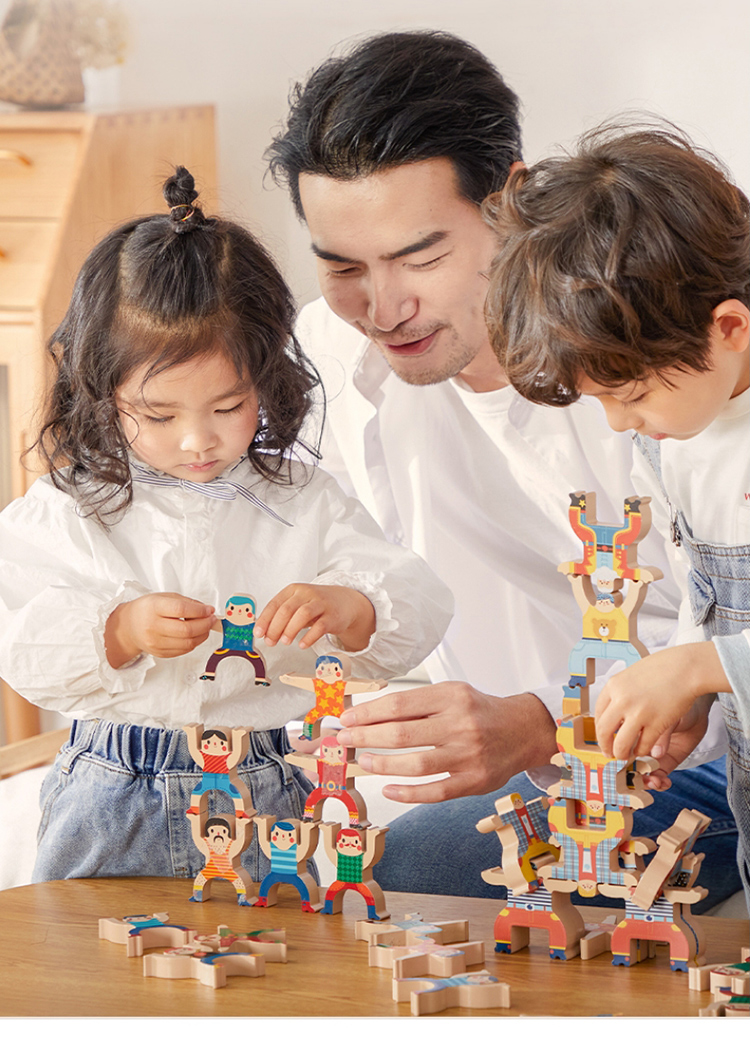 Meiletongnian Children's Toy Stacking Tower Building Blocks Parent-Child Board Game Balance Challenge Toy for Boys And Girls Aged 3-7 Birthday Gift 2