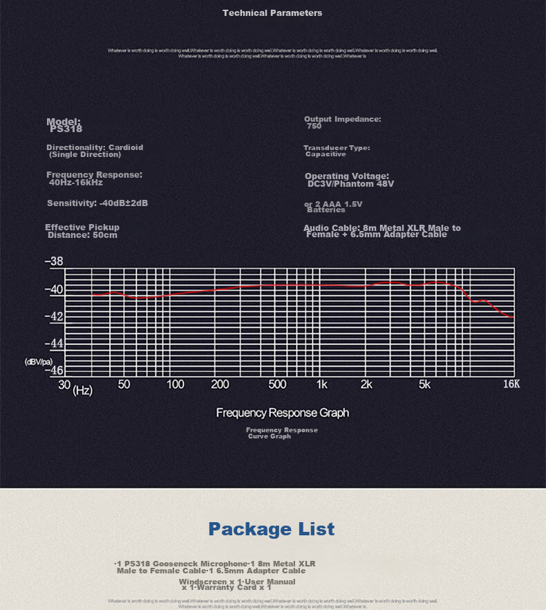 Lingque PS312 Wired Conference Microphone Desktop Gooseneck Pickup Anti-Interference Phantom Power 48V Rechargeable Long Rod Condenser Mic 8