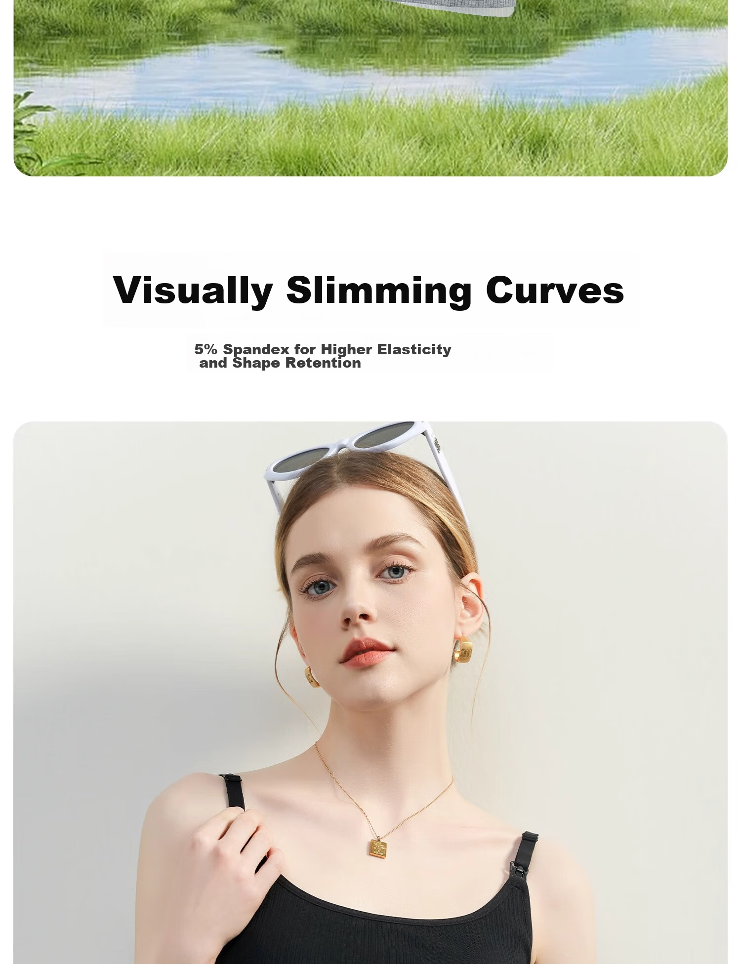 FENYE Fish Tail Nursing Camisole for Spring And Autumn Wear, Can Be Worn As Outerwear with Built-In Pads, No Bra Needed for Going Out Nursing Top, Black XL 10