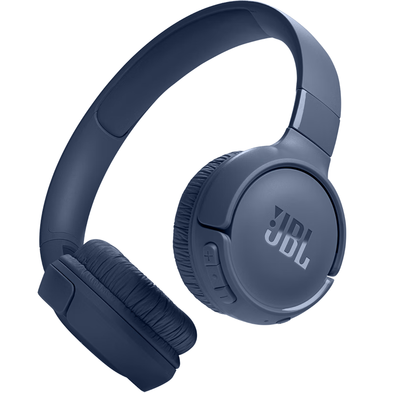 JBL TUNE520BT Wireless Bluetooth Headphones with Microphone for Calls, Noise-Cancelling Earphones, Headset for Mobile Phones, Computers, Laptops, Apple Devices, Blue Color