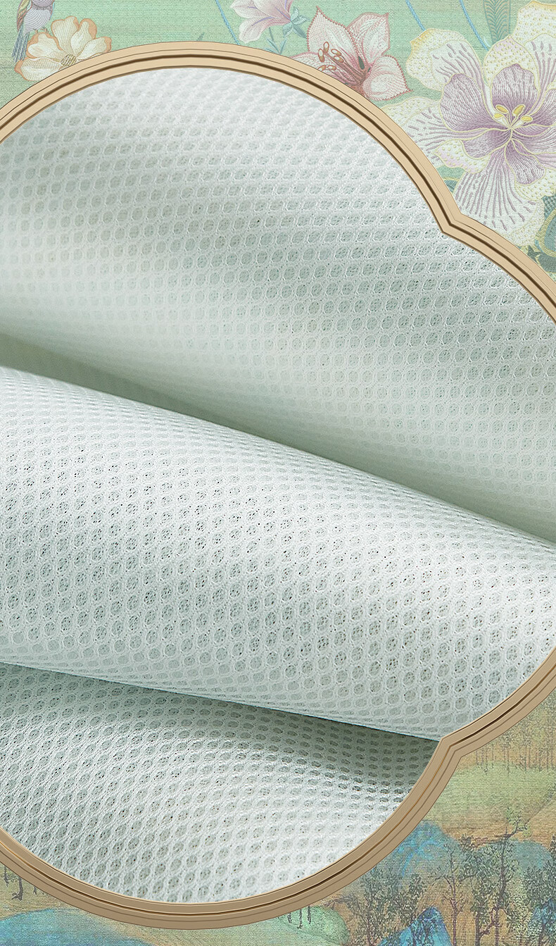 FUANNA Nanzi Ice Silk Cooling Mat, Cool-Touch Printed Soft Mat, Fitted Sheet Style Single Bed Two-Piece Set 1.2*2 Meters [Washable] 6