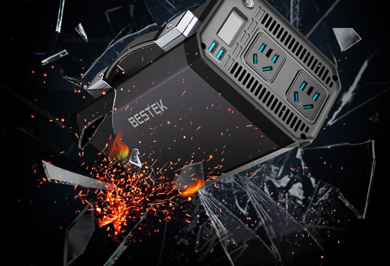 BESTEK Inverter High-Power Car Power Converter 12V to 220V True Rating 1000W Outdoor Power Equipment 15
