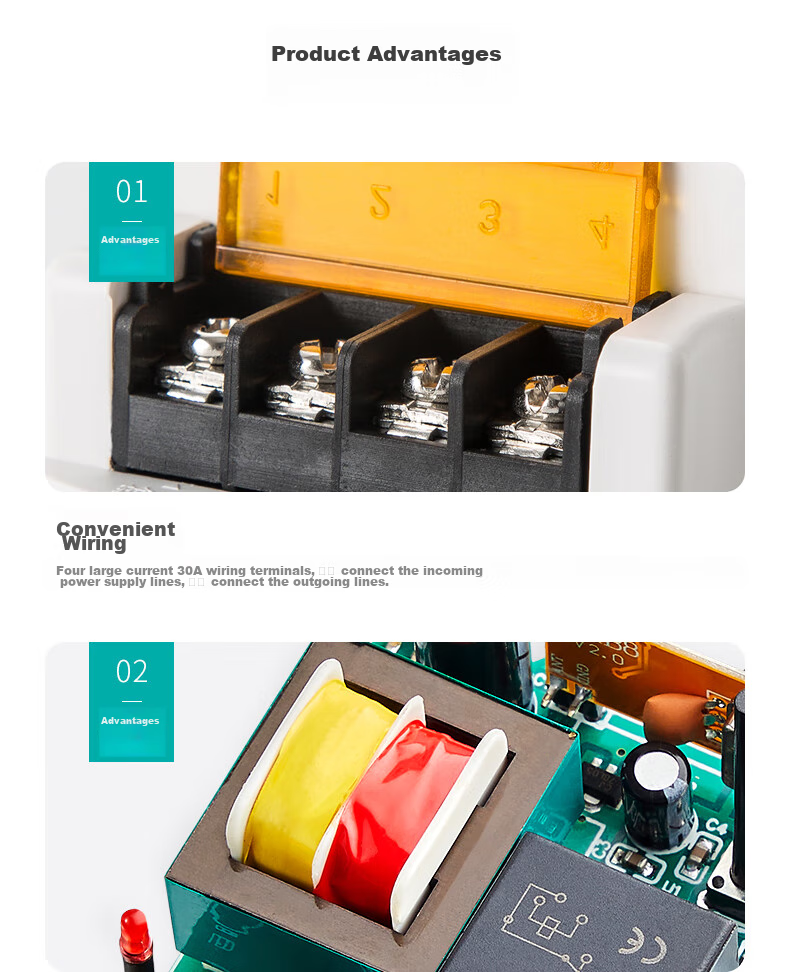Xiya High-Power Remote Control Power Switch Smart Controller, Water Pump Wireless Remote Switch, 3 Kilometers, 380V 8