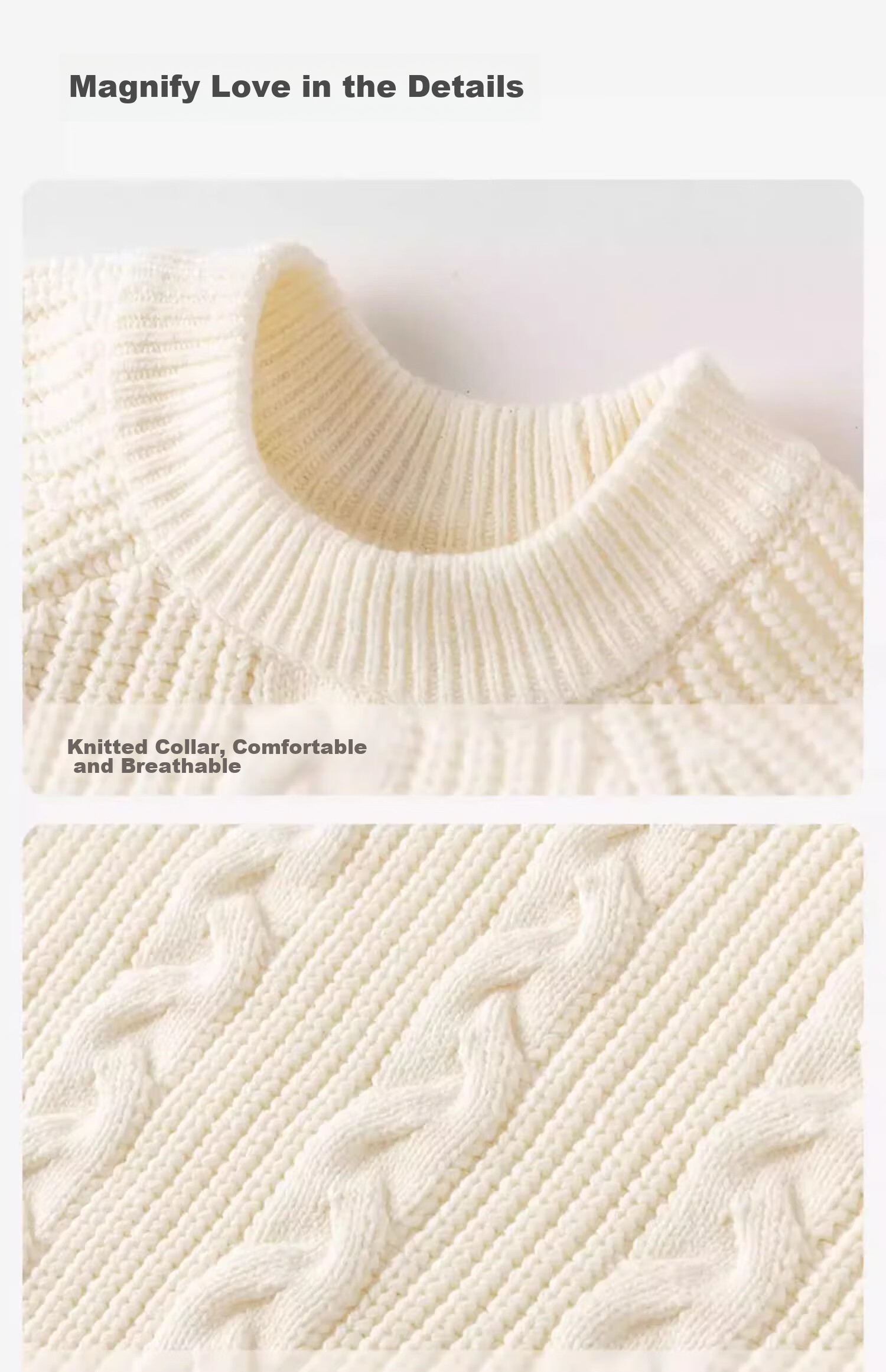 DAVE & BELLA Girls' Sweater Children's Red Knitwear Boys' Big Kids Girls' Baby White Kids Christmas New Year Clothing 5