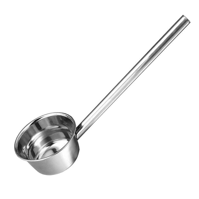 Jinwanfu Stainless Steel Soup Ladle, Long Handle Water Scoop, Commercial Large Soup And Porridge Spoon, Diameter 12cm, Length 65cm