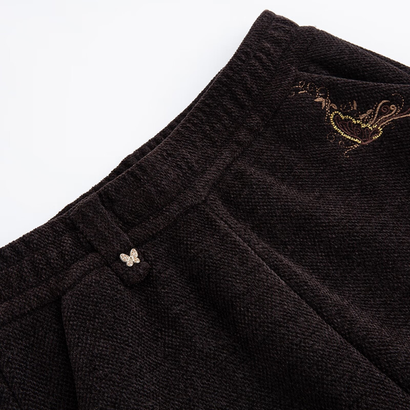 QIUFULUO Women's Winter Fleece-Lined Thick Warm Casual Pants Middle-Aged and Elderly Fashion Straight-Leg High-Quality Trousers for Ages 50-60